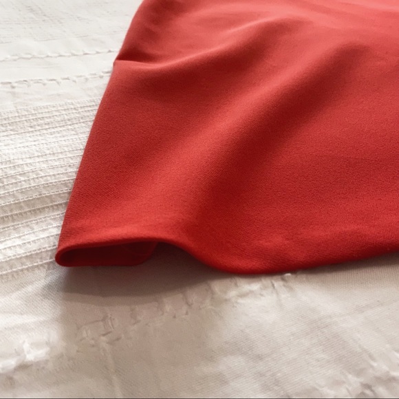 ZARA RED LACE CUT OUT SHORT SLEEVE SKATER MINI DRESS - M - Picture 11 of 12